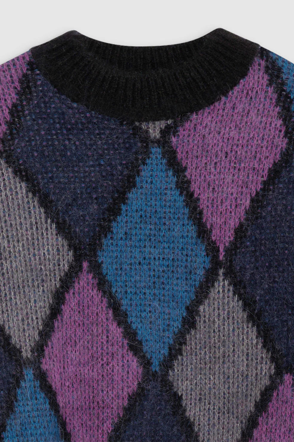 Sydney Crew Sweater in Multi Diamond