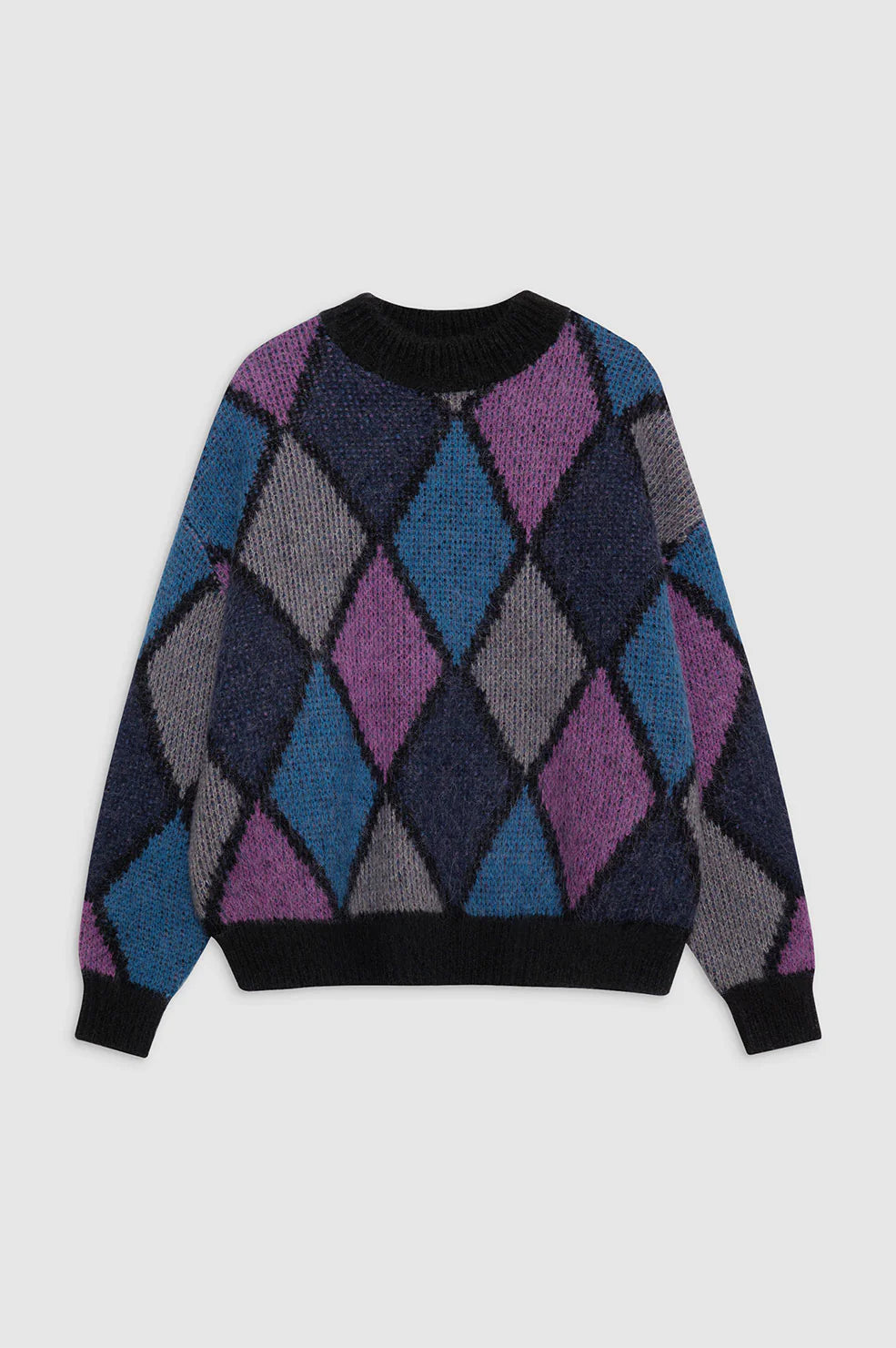 Sydney Crew Sweater in Multi Diamond