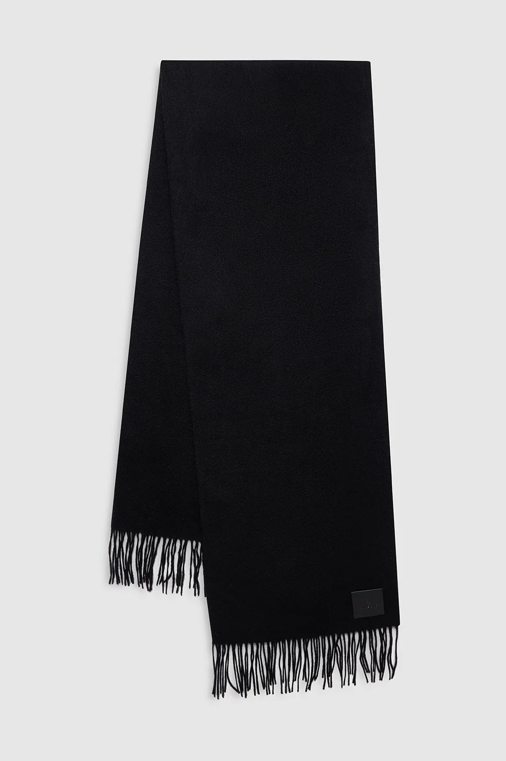 Augustina Scarf in Black Wool