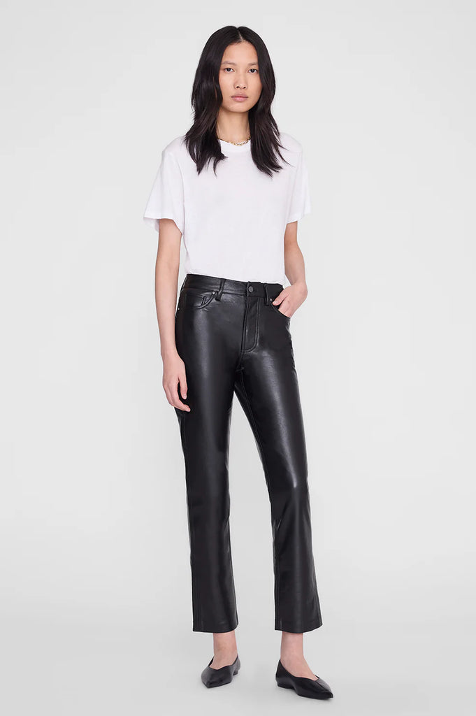 Bruno Pant in Black Recycled Leather