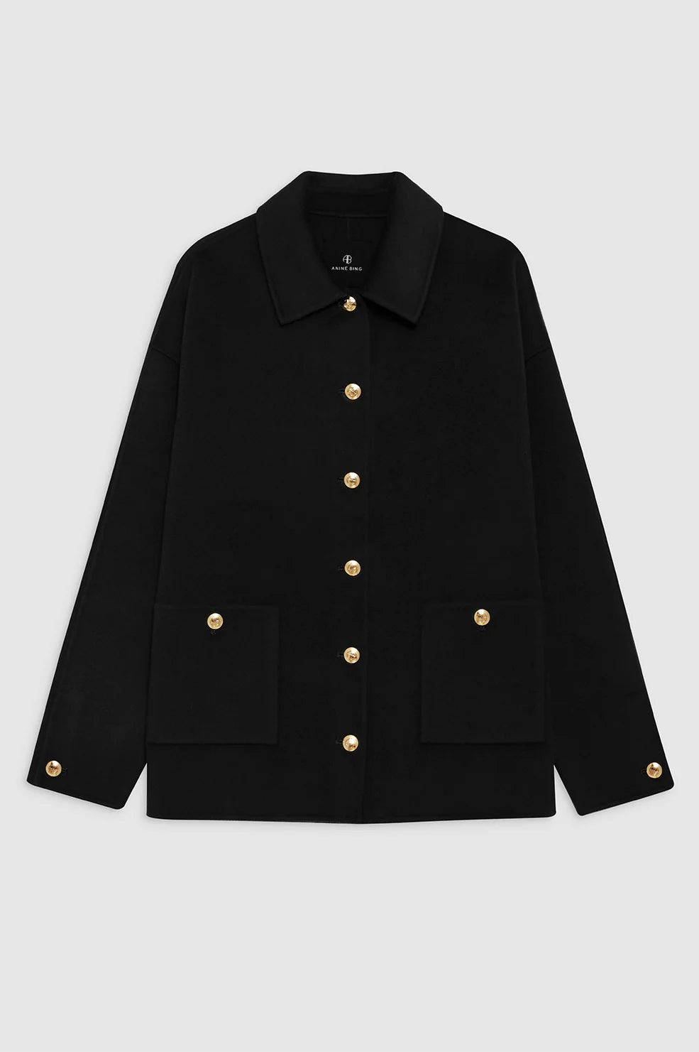 Luca Jacket in Black Cashmere Blend