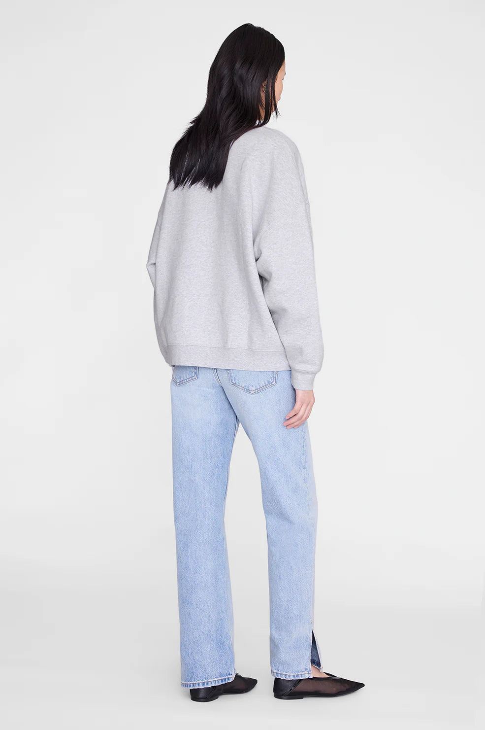 Miles Sweatshirt Anine Bing Leopard in Heather Grey