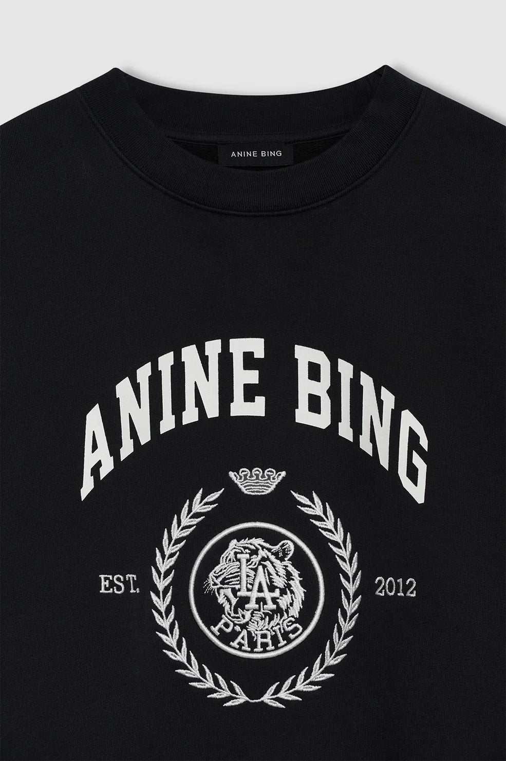 Miles Sweatshirt Collegiate in Vintage Black