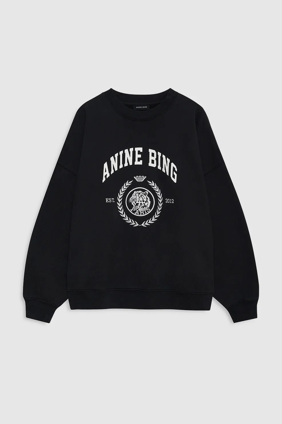 Miles Sweatshirt Collegiate in Vintage Black