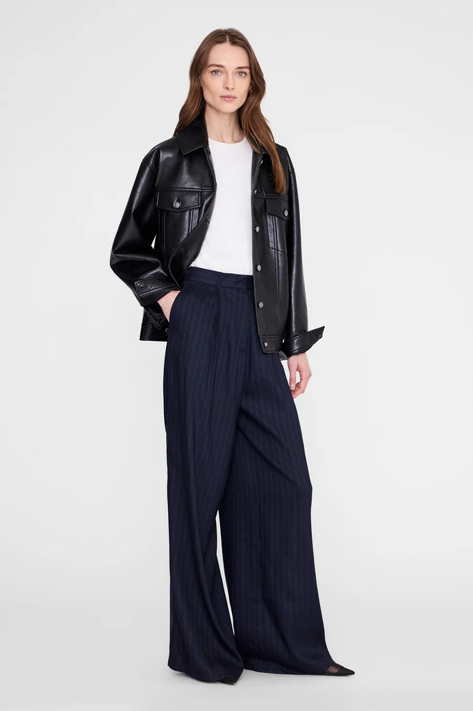 Rory Jacket in Black Recycled Leather