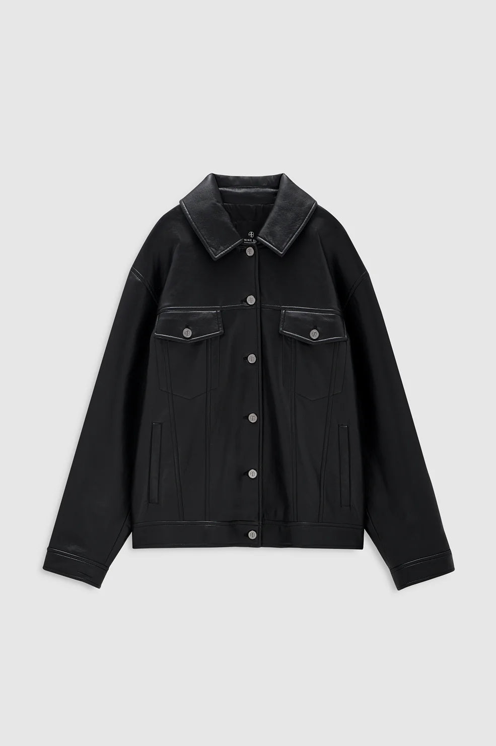 Rory Jacket in Black Recycled Leather