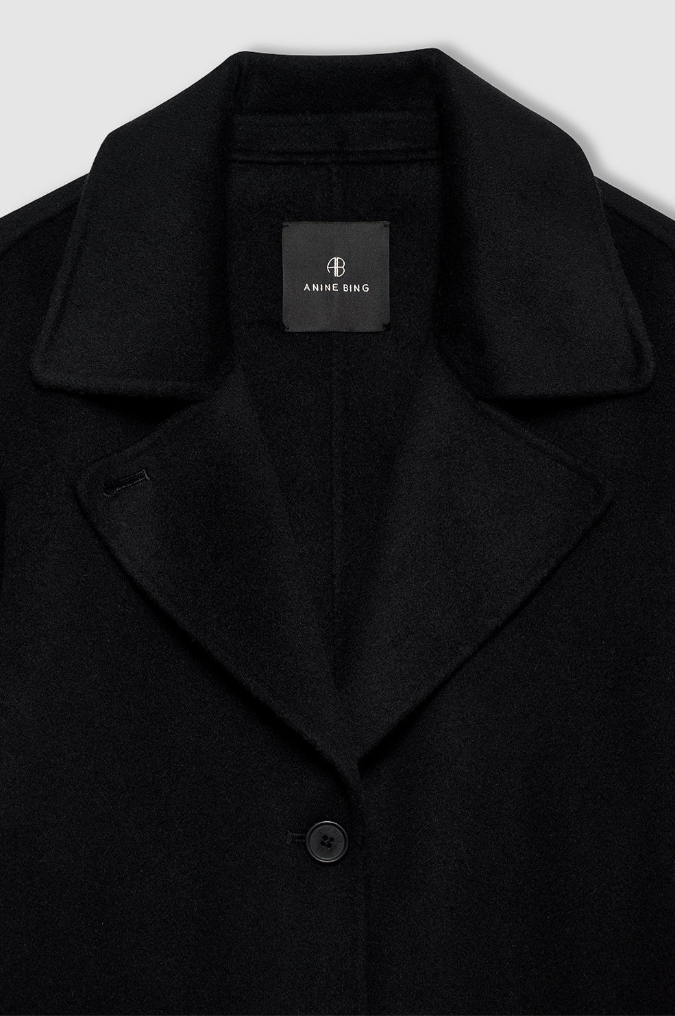 Portia Coat in Black Cashmere Blend