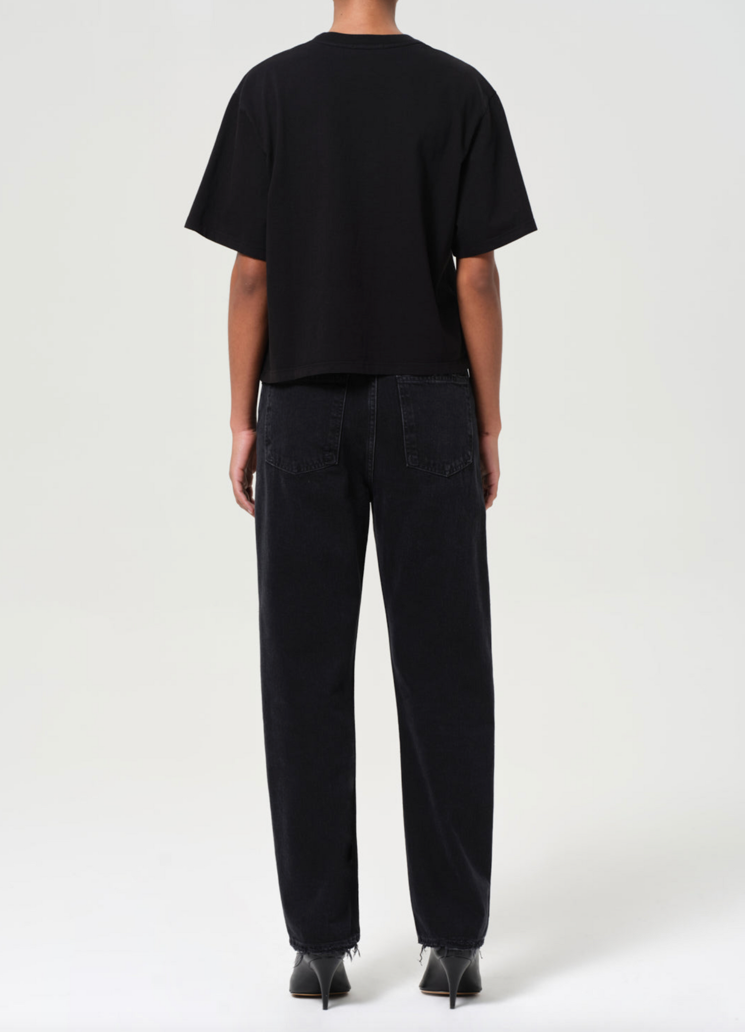 90's Mid Rise Straight in Tar