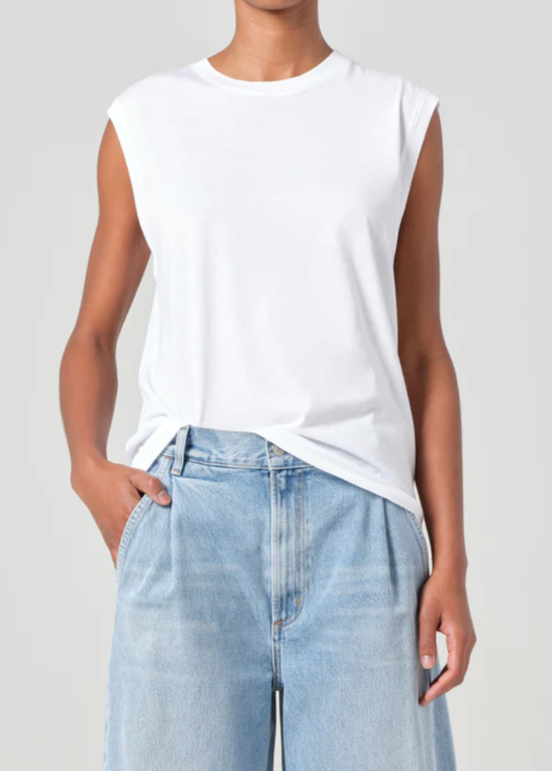 Raya Muscle Tee in White