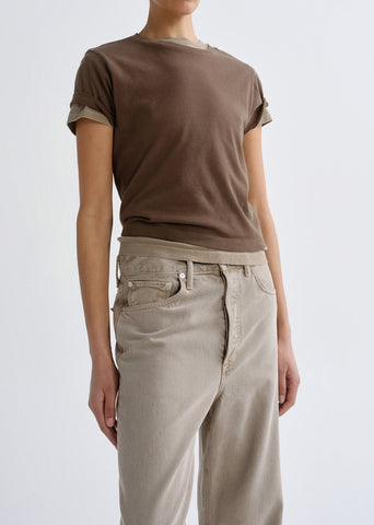 Adine Shrunken Tee in Uniform