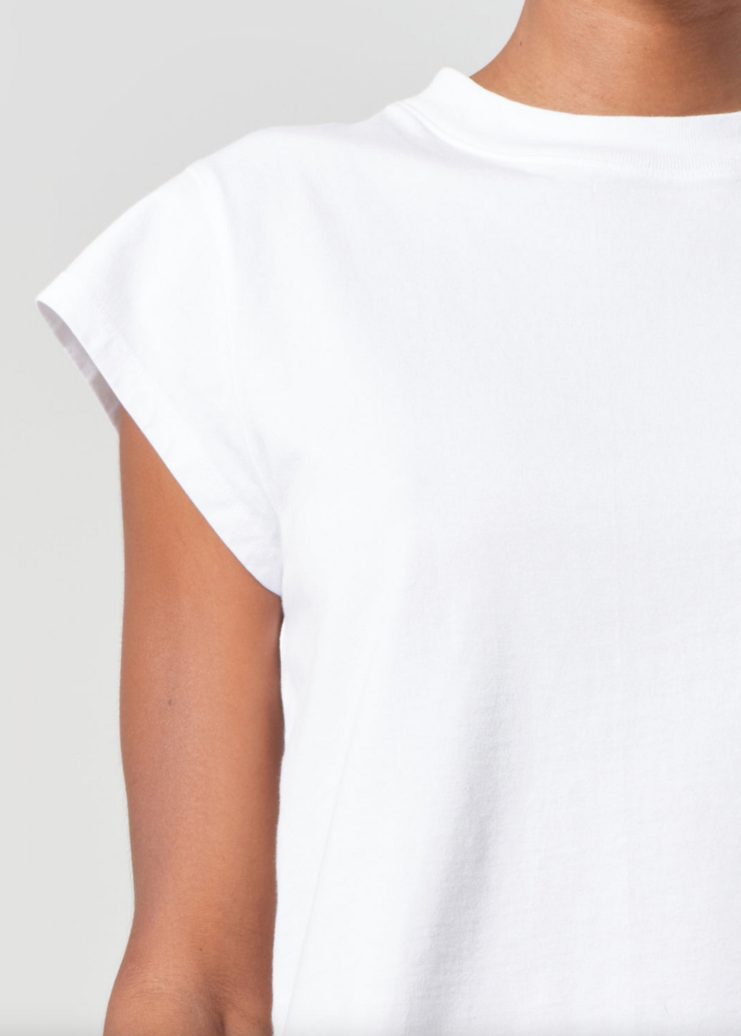 Bryce Cap Sleeve Tee in White