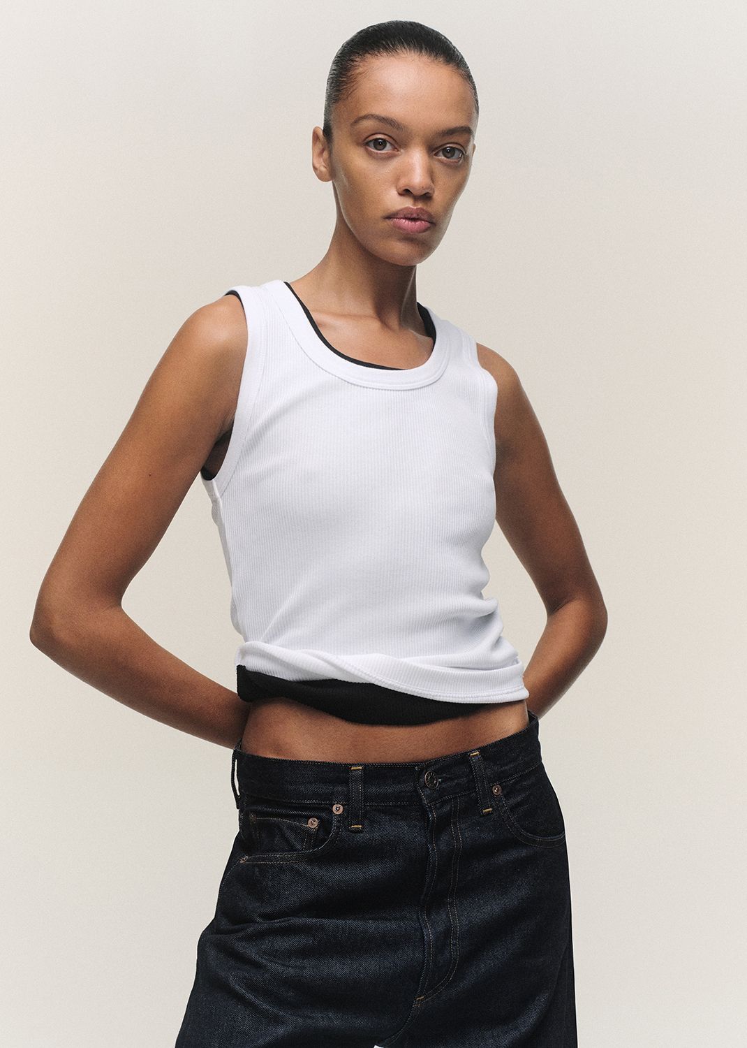 Poppy Tank in White