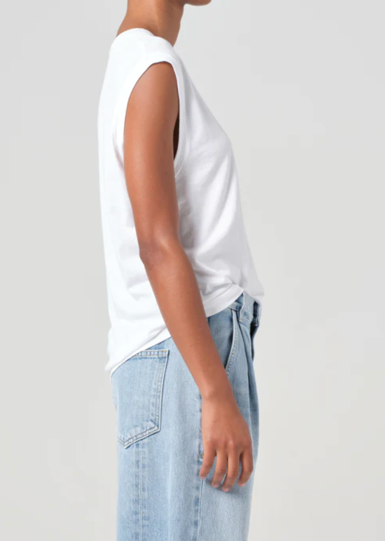 Raya Muscle Tee in White