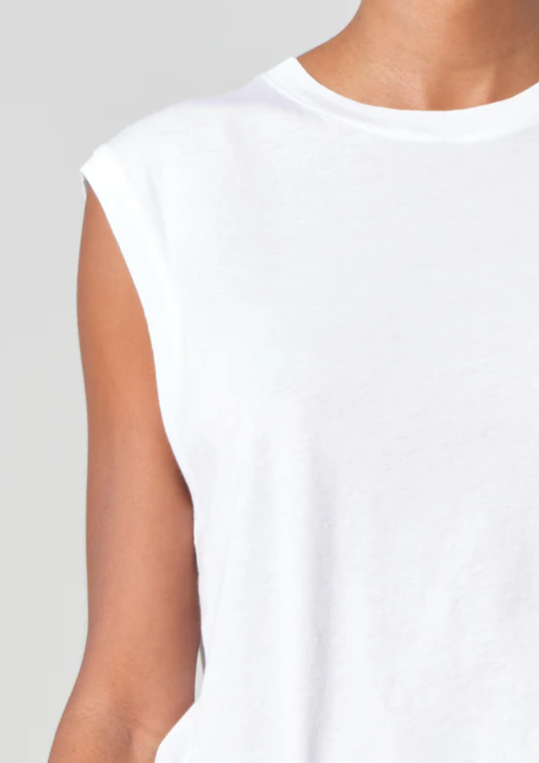 Raya Muscle Tee in White