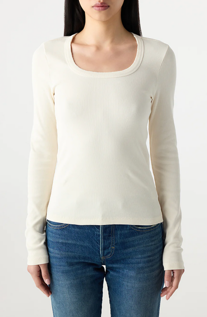 Angelina Long Sleeve in Bone