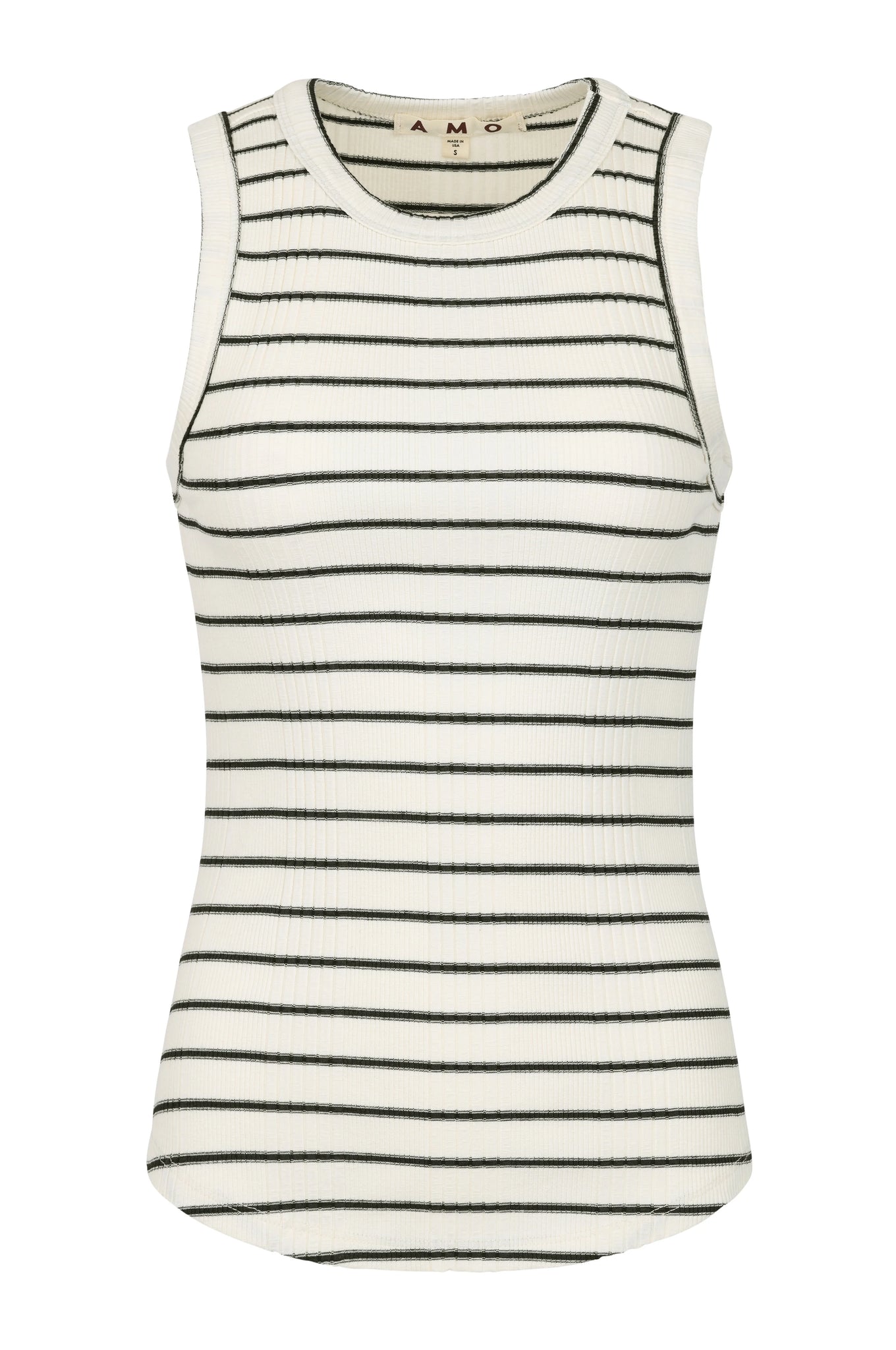 Vera Tank in Natural/Black