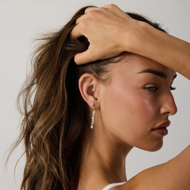 Linea Drip Earrings in Gold