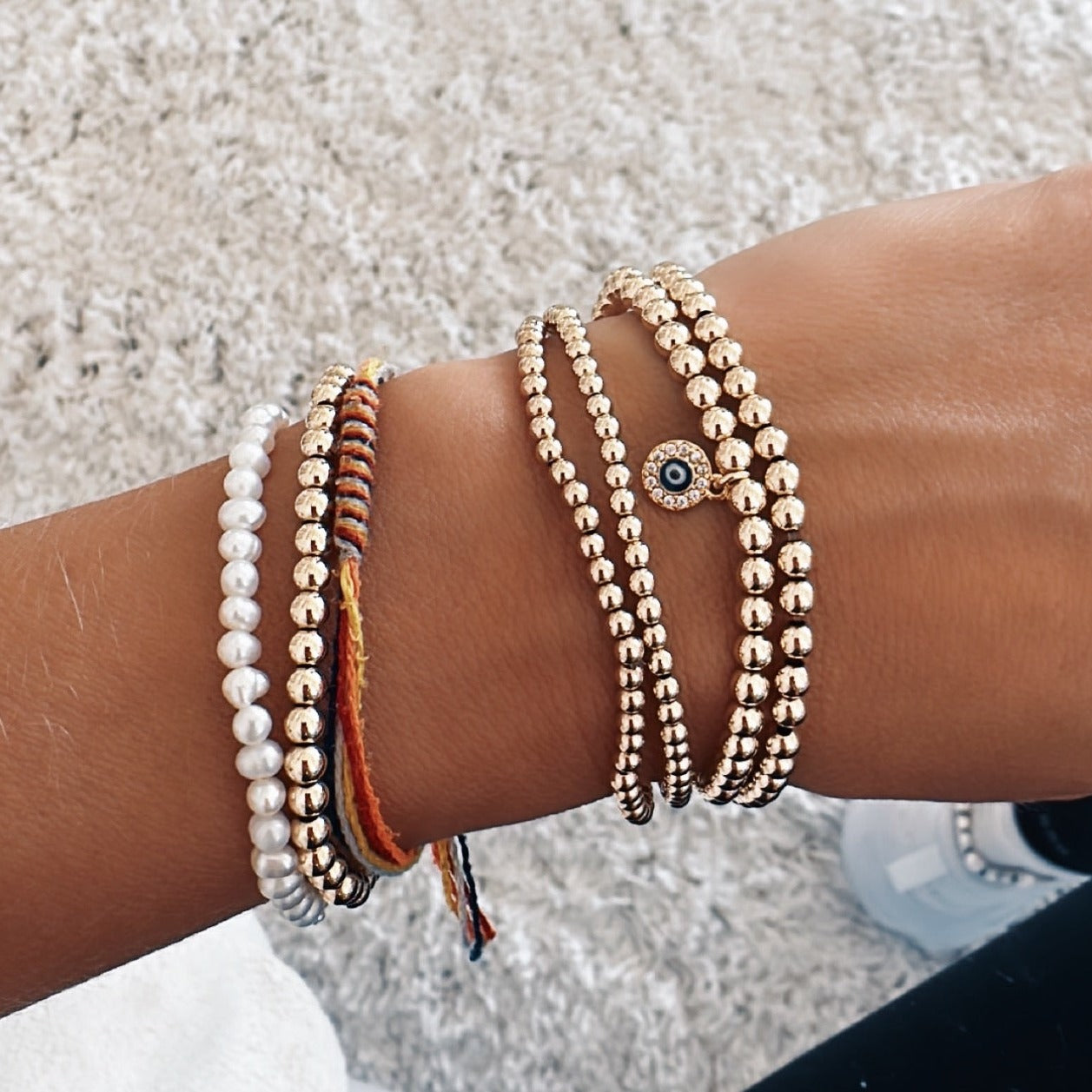 Protection Bracelet in Gold | 7.5"