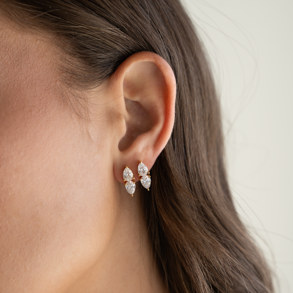 Reflection Earrings in Gold