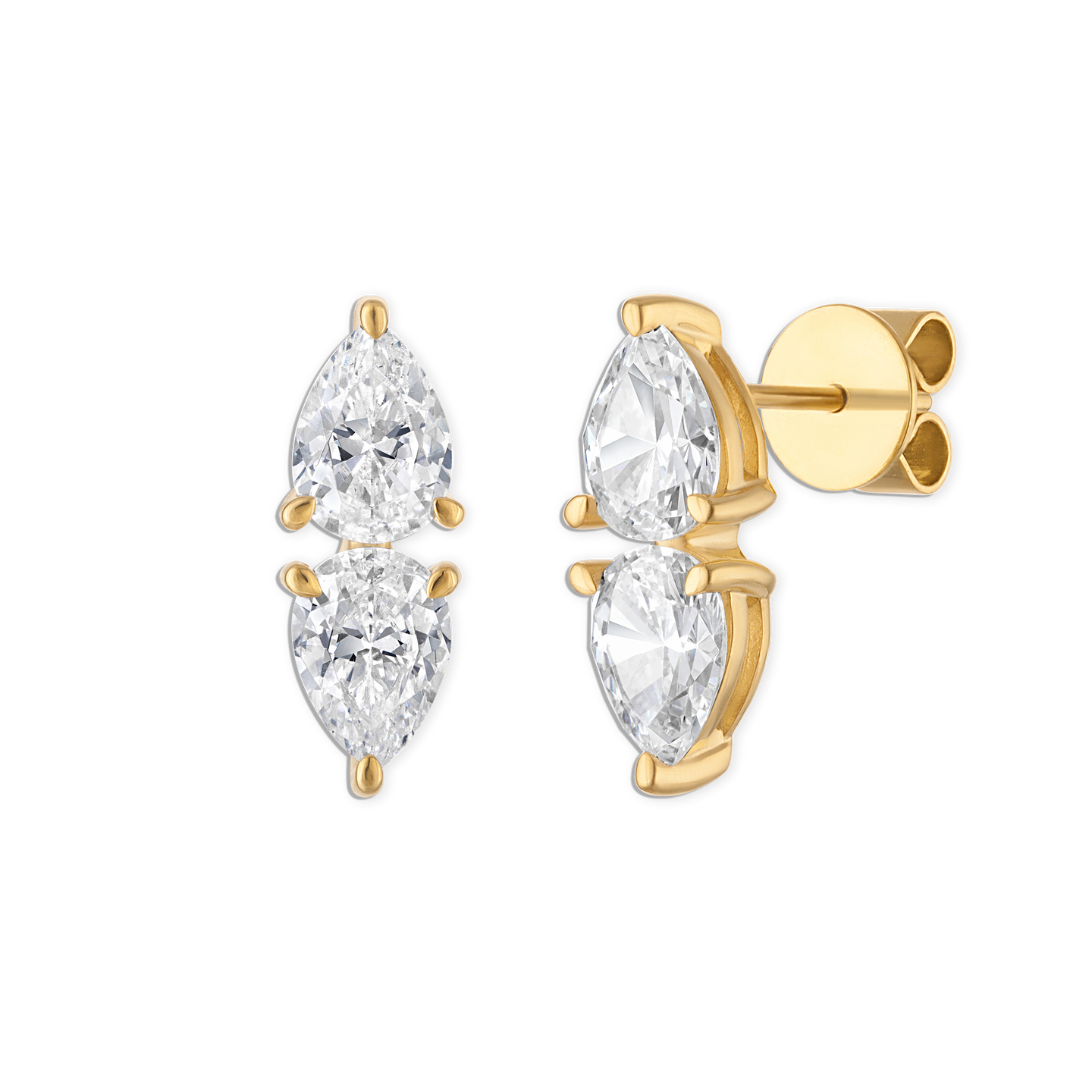 Reflection Earrings in Gold