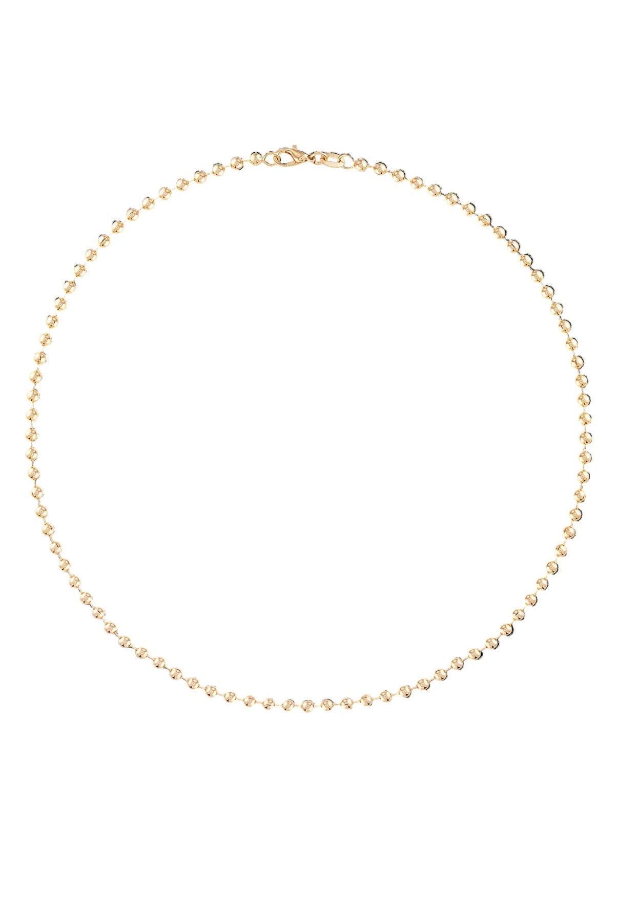 3MM Gold Ball Chain Necklace |16"
