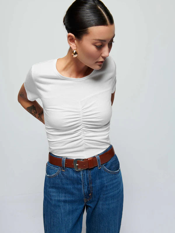 Alina Tee in White