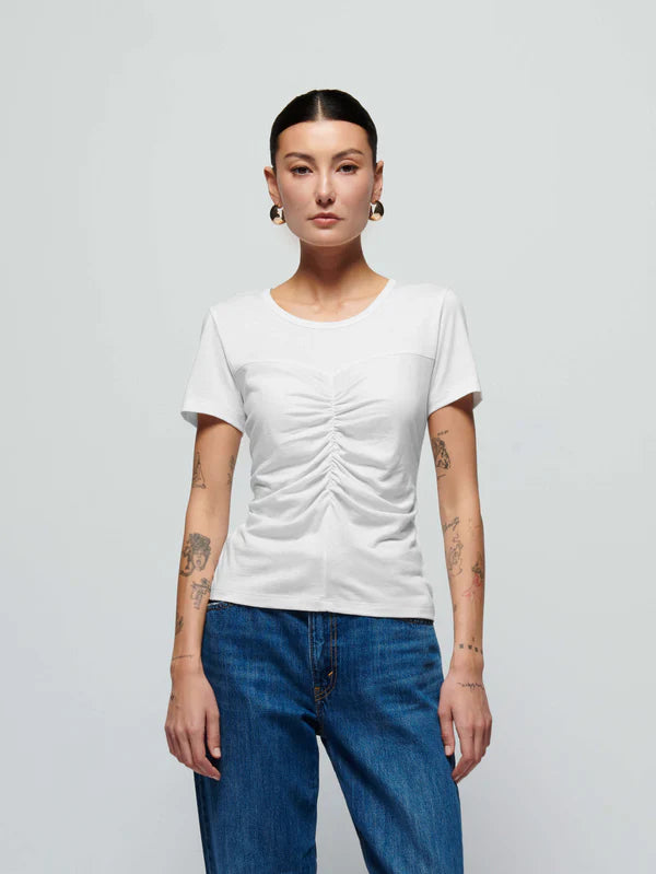 Alina Tee in White