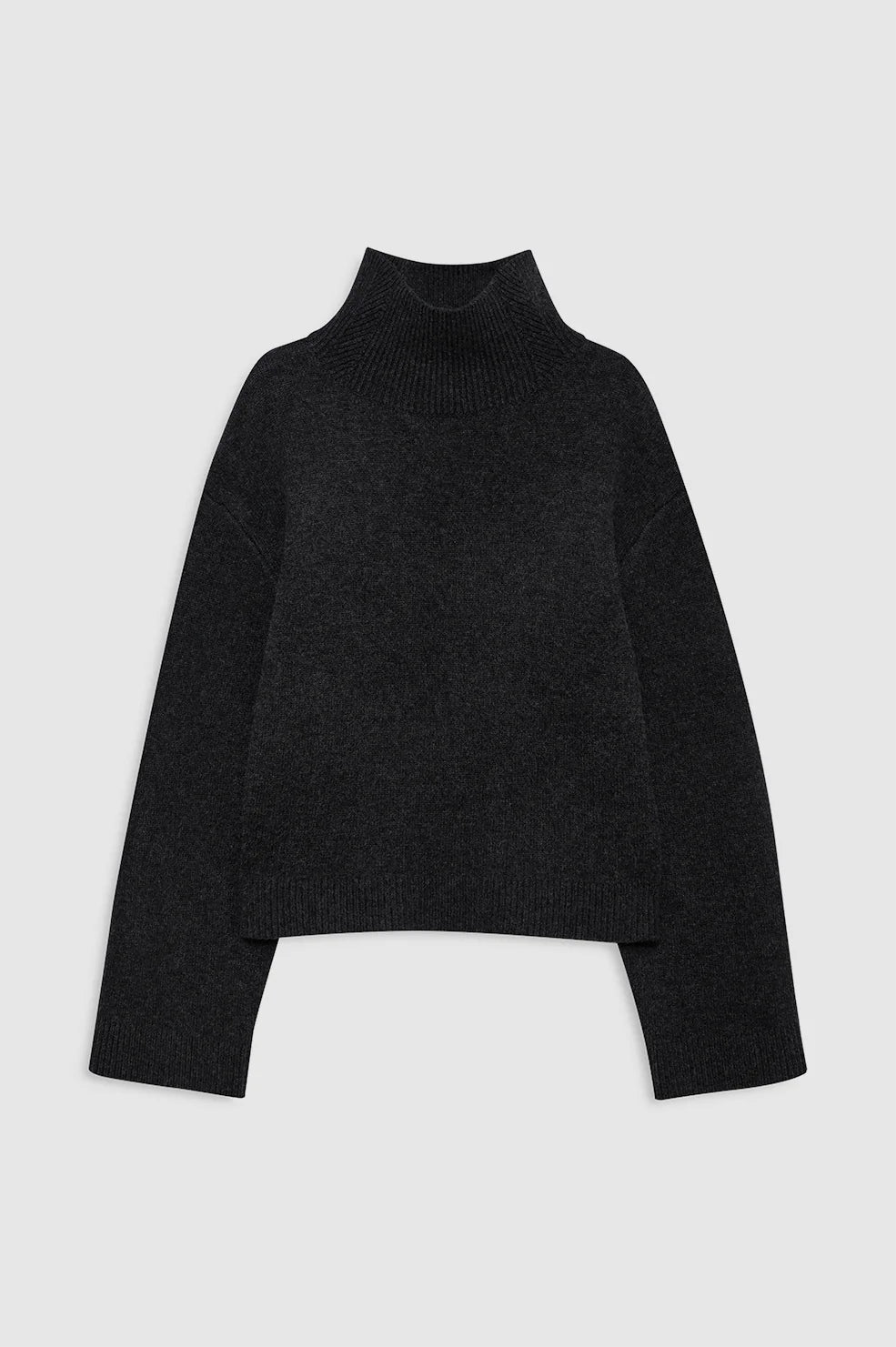 Alma Turtleneck Sweater in Charcoal