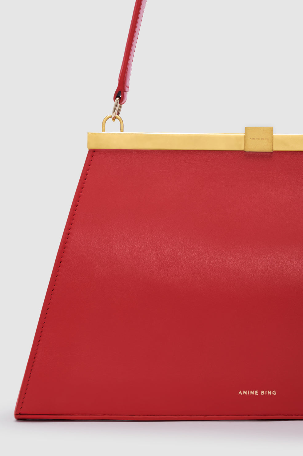 Anine Bag Smooth Leather in Tango Red