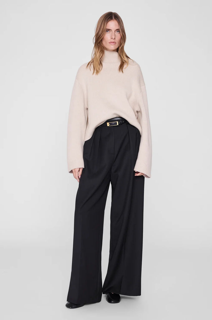 Alma Turtleneck Sweater in Beige