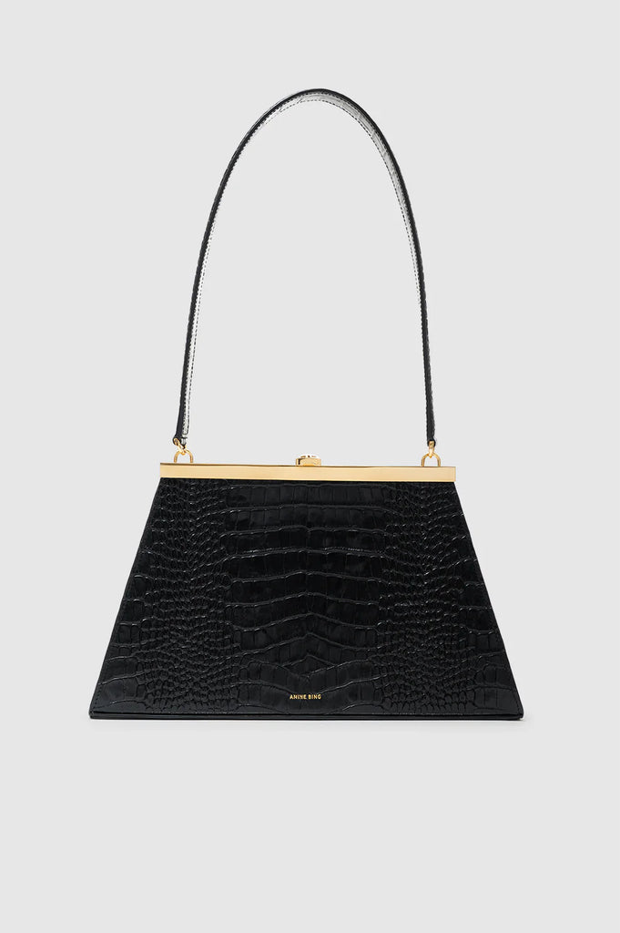 Anine Bag in Black Embossed