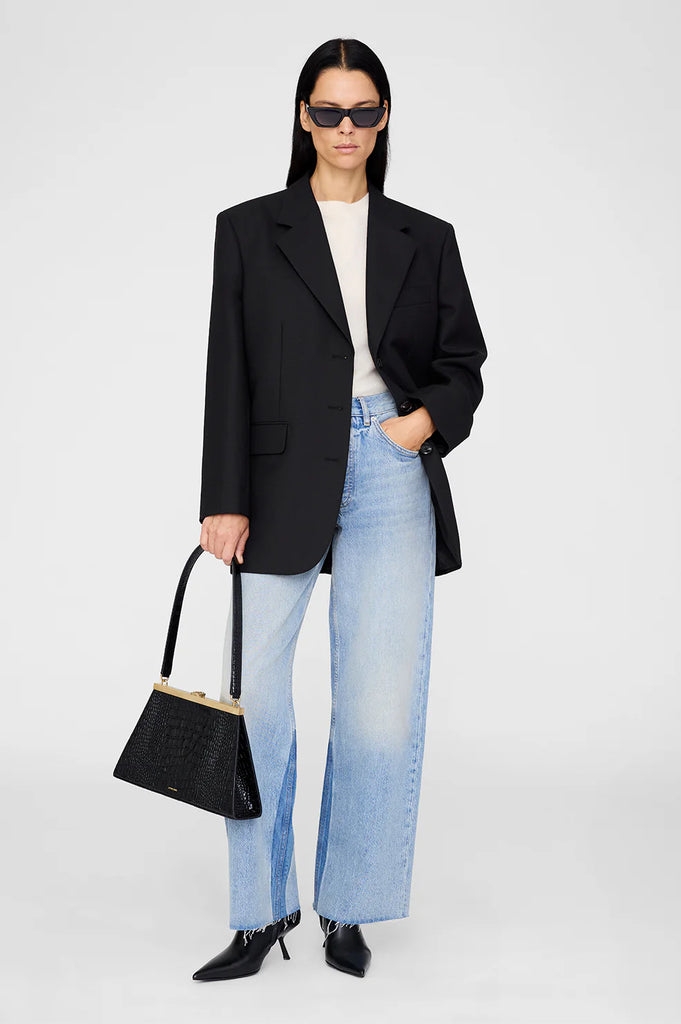 Anine Bag in Black Embossed