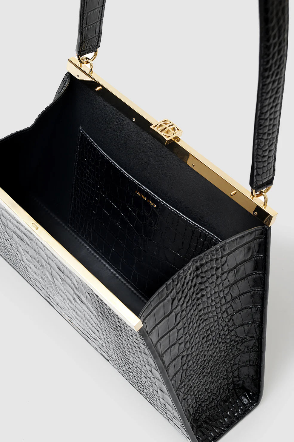 Anine Bag in Black Embossed