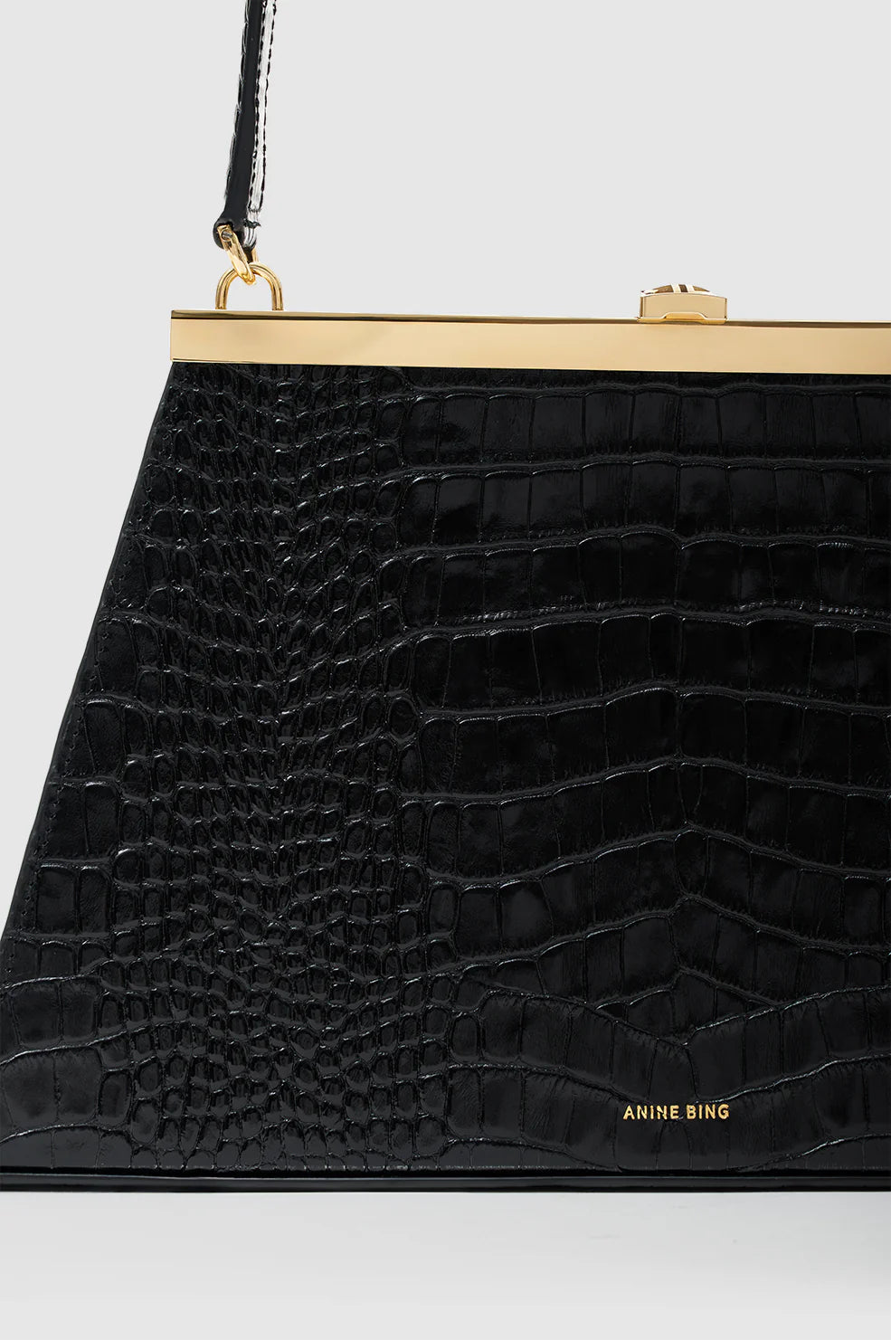Anine Bag in Black Embossed