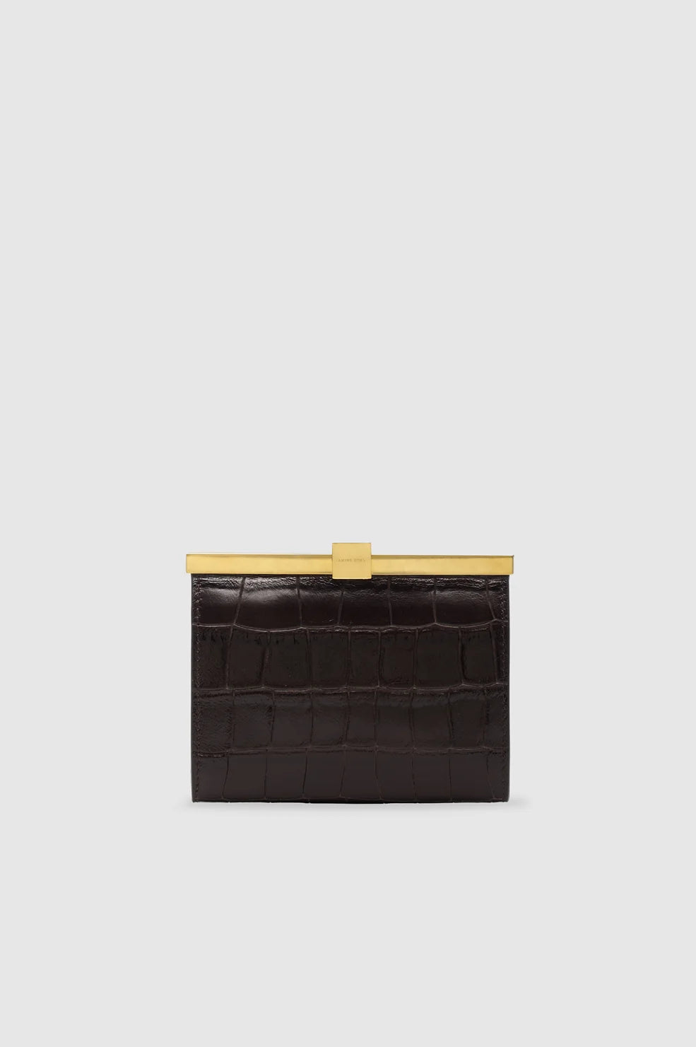 Anine Wallet Embossed in Dark Brown
