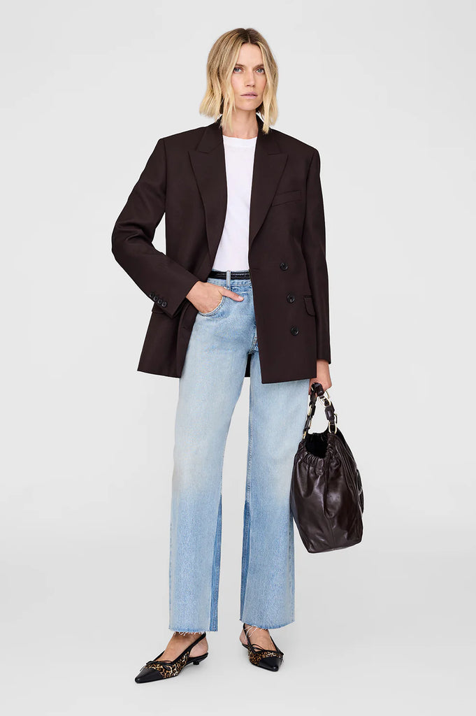 Aretha Blazer in Deep Brown