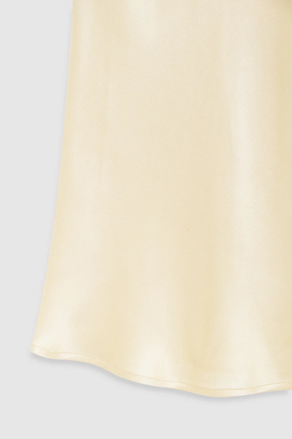 Bar Silk Skirt in Butter Yellow