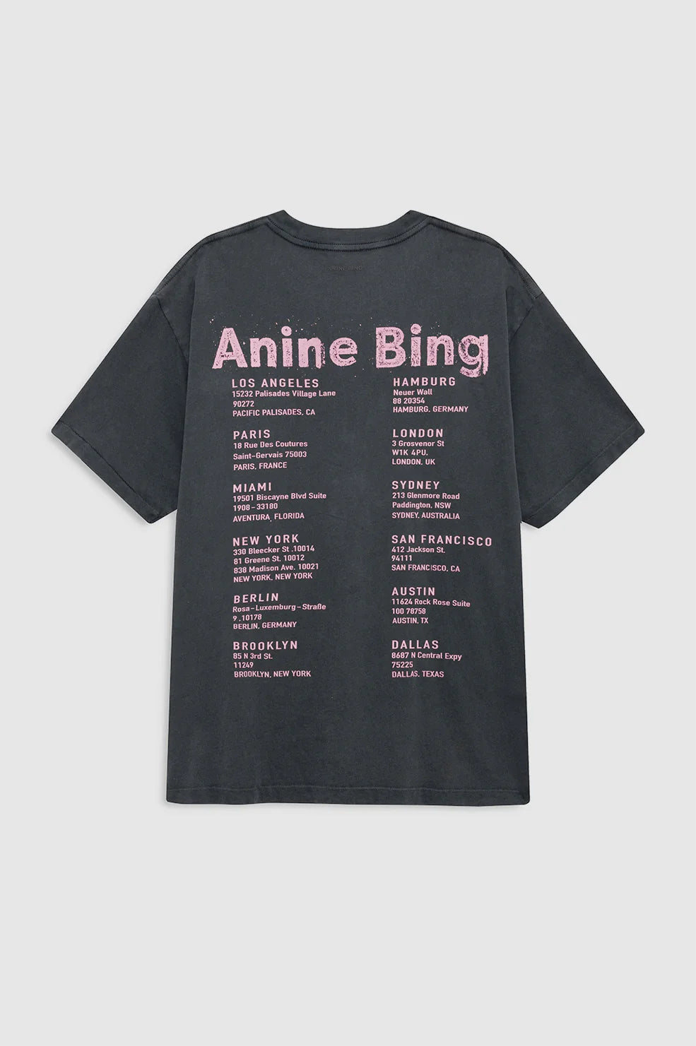Cade Tee Smiley in Washed Grey