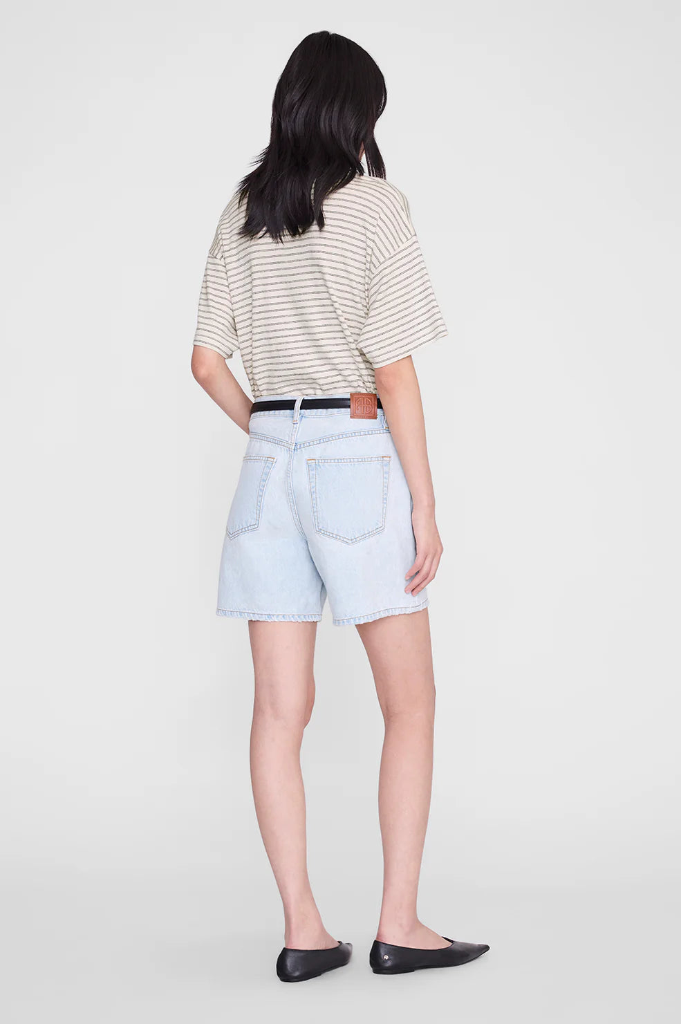 Cade Tee in Black Stripe