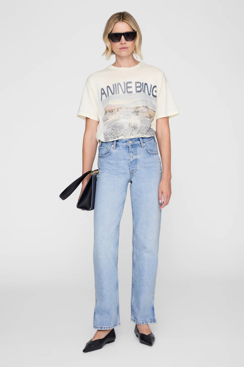 Cade Tee Wildflowers in Off-White