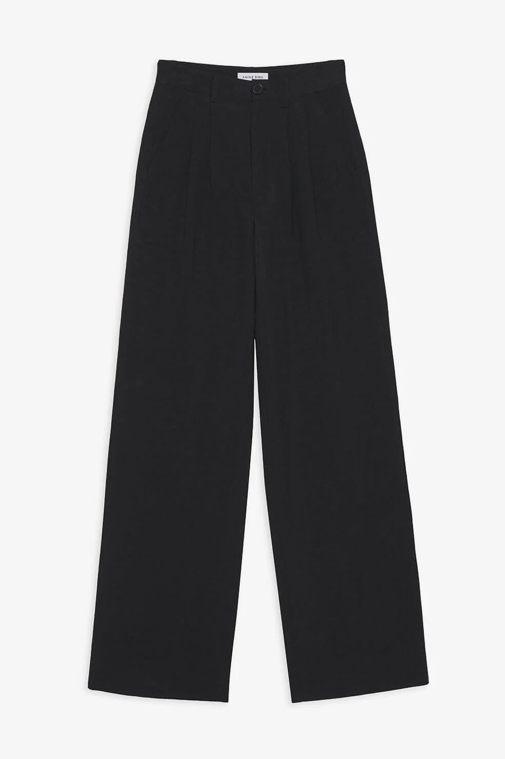 Carrie Pant in Black Linen Blend