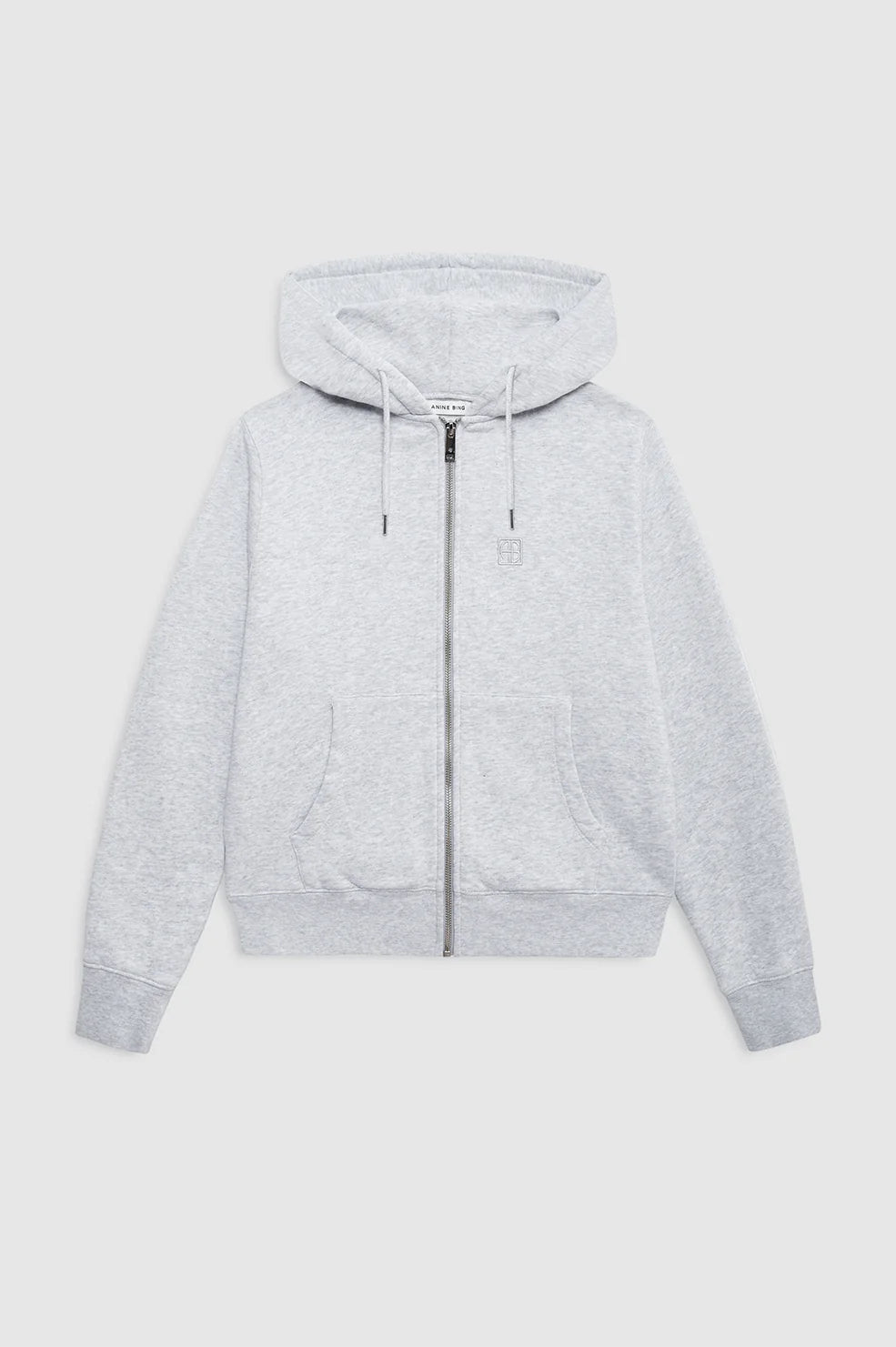 Casper Zip Up Bing in Grey Melange