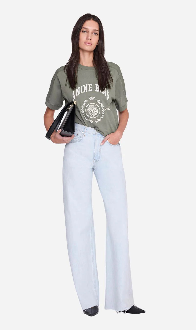 Jaylin Tee Collegiate in Washed Sage