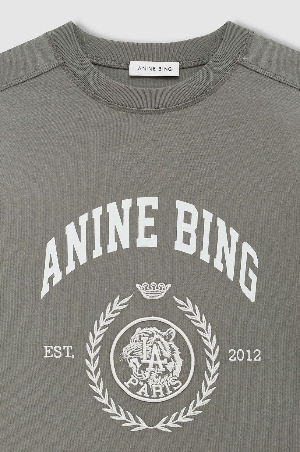 Jaylin Tee Collegiate in Washed Sage