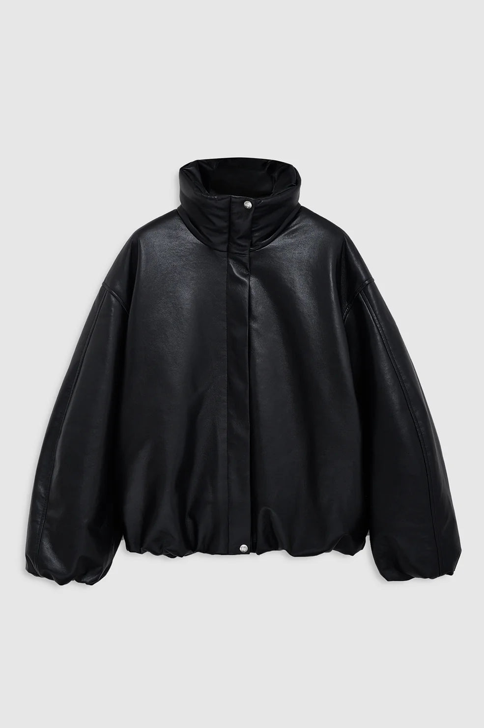 Cyrus Jacket in Black Recycled Leather