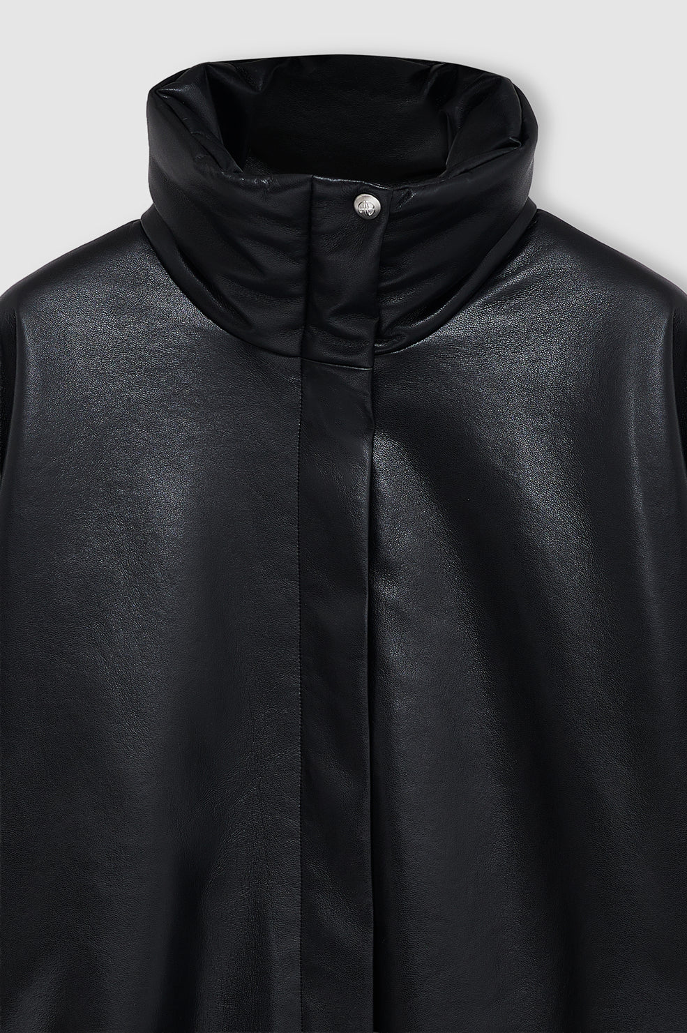 Cyrus Jacket in Black Recycled Leather