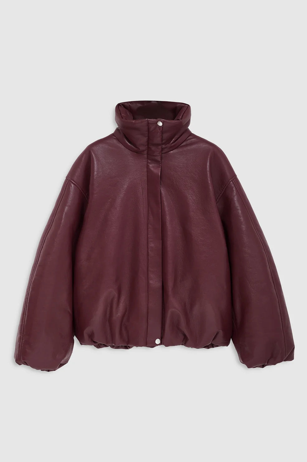Cyrus Jacket in Burgundy Recycled Leather