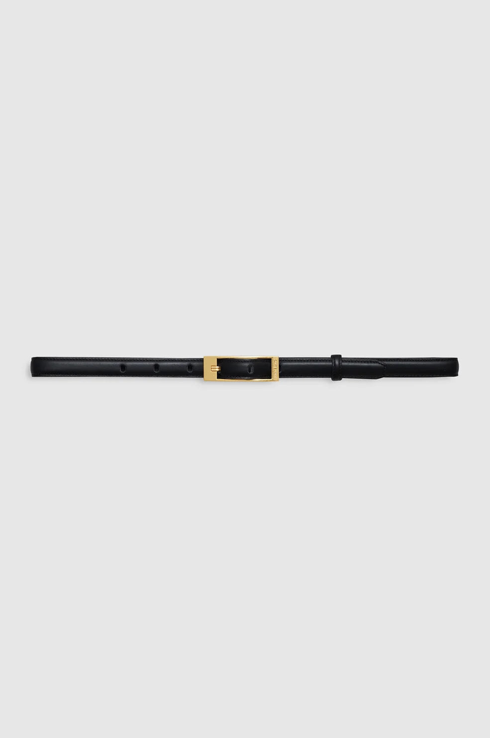 Elly Belt Smooth Leather in Black