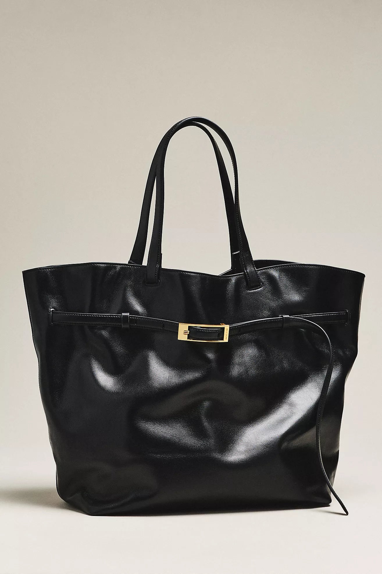 Elly Tote Small Grained Leather in Black