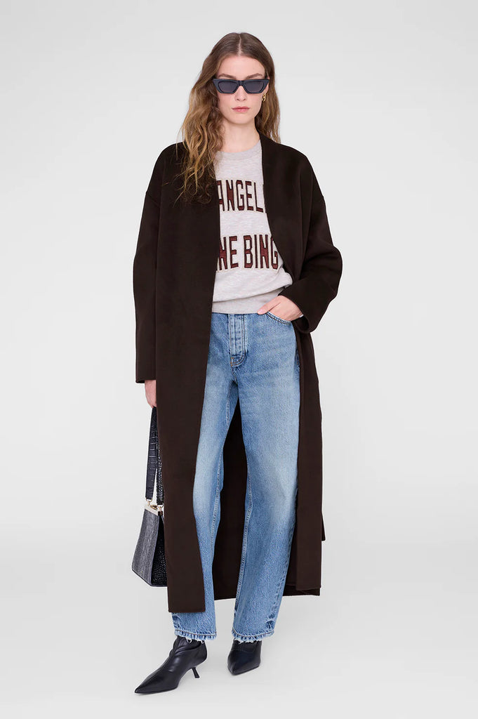 Harry Shrunken Sweatshirt LA in Oatmeal Melange